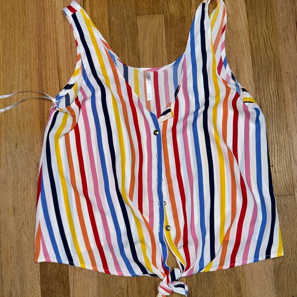 Colorful Striped Women's Top - Picture 5 of 5